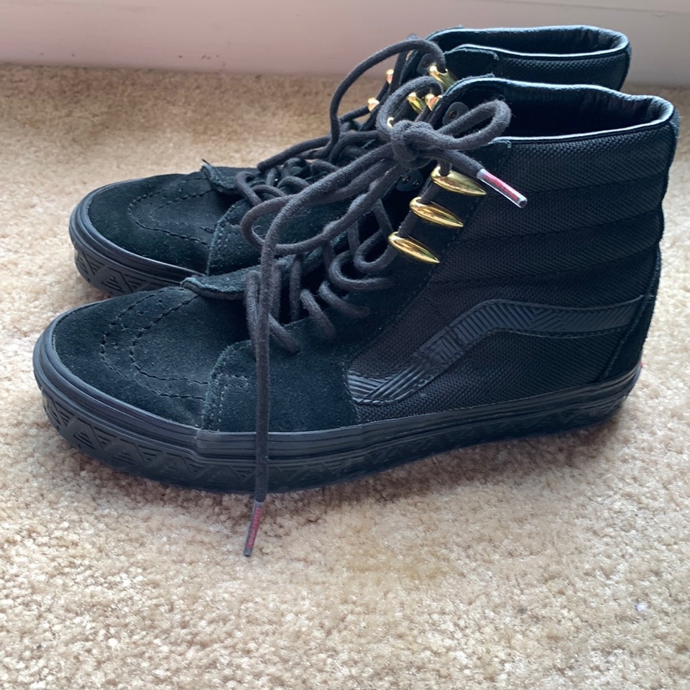 Black Marvel Vans  | Vans Sneakers | Vans | Marvel |